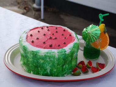 Forsidebillede med vandmelonkage